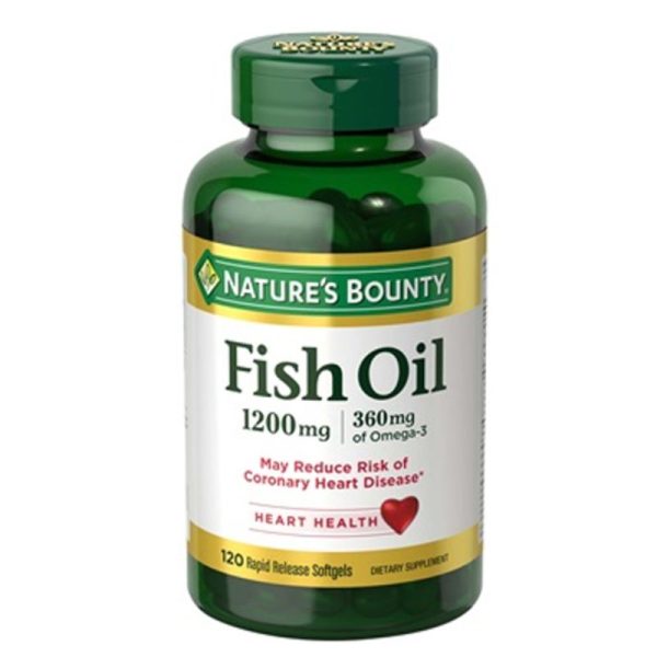 Nature’s Bounty Fish Oil Omega-3 1200mg 120 Softgels