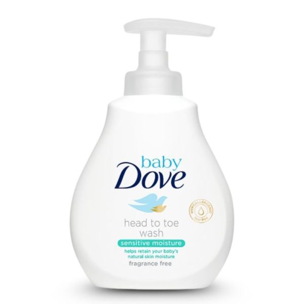 Baby Dove Sensitive Moisture Fragrance Free Head To Toe Wash 200ml
